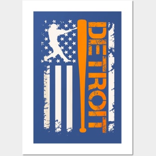 Vintage Detroit American Tigers Baseball Posters and Art